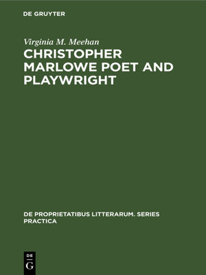 cover image of Christopher Marlowe Poet and Playwright